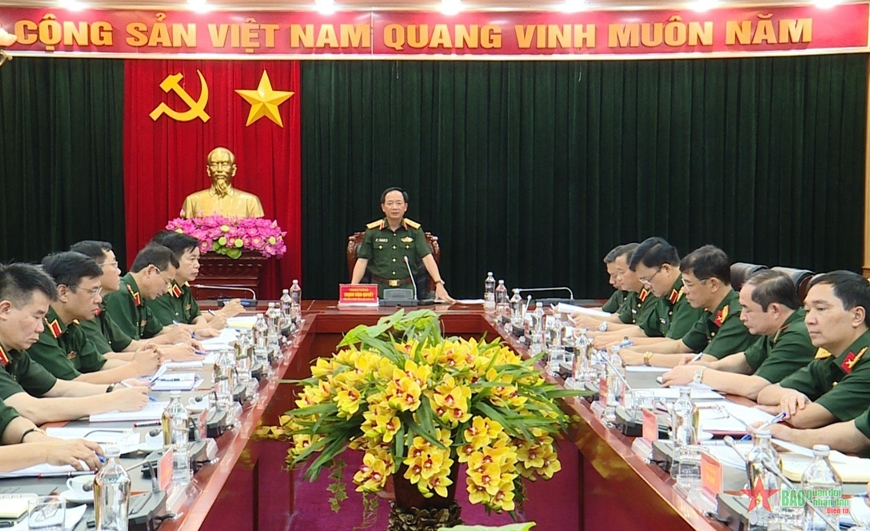 Hội nghị giao ban Tổng cục Chính trị tháng 5-2023